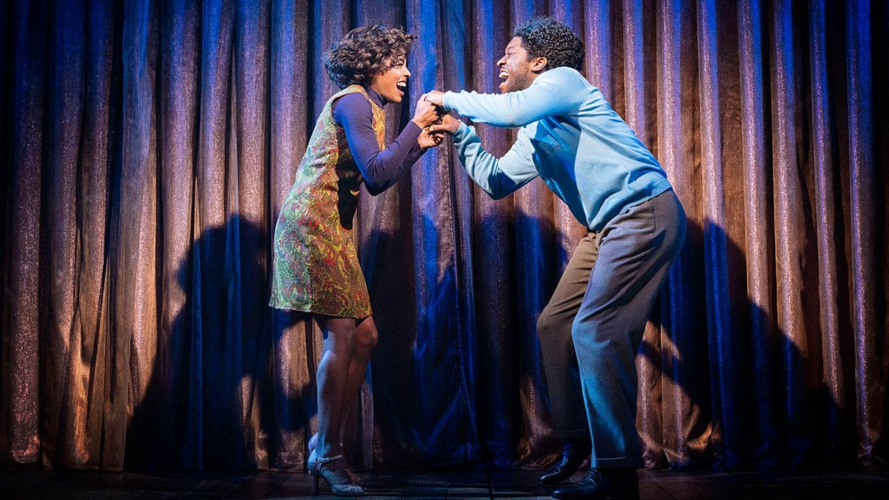 Adrienne Warren as Tina Turner and Natey Jones (Raymond Hill). Photo by Manuel Harlan