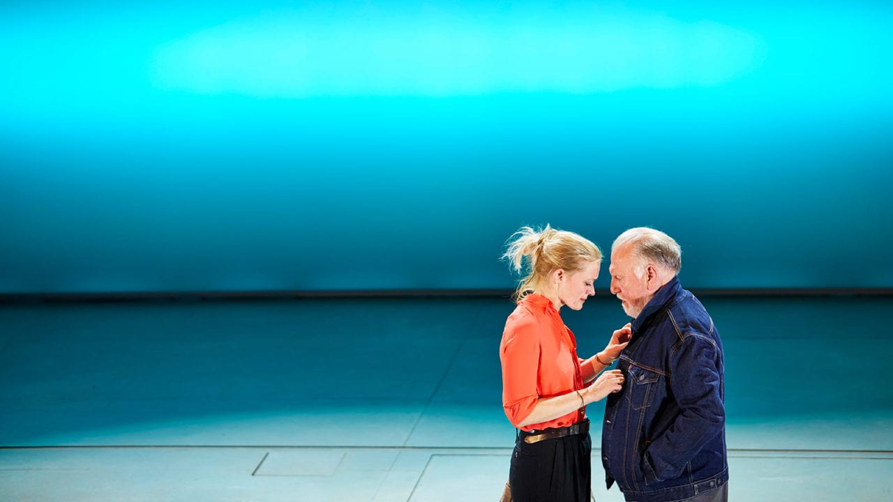 Anne-Marie Duff and Kenneth Cranham in Heisenberg: The Uncertainty Principle. Photo by Brinkhoff/Mögenburg