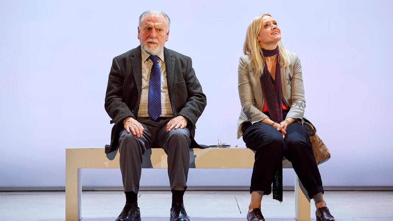 Kenneth Cranham and Anne-Marie Duff in Heisenberg: The Uncertainty Principle. Photo by Brinkhoff/Mögenburg