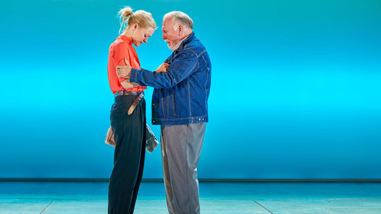 Anne-Marie Duff and Kenneth Cranham in Heisenberg: The Uncertainty Principle. Photo by Brinkhoff/Mögenburg