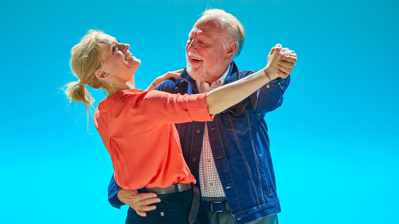 Anne-Marie Duff and Kenneth Cranham in Heisenberg: The Uncertainty Principle. Photo by Brinkhoff/Mögenburg