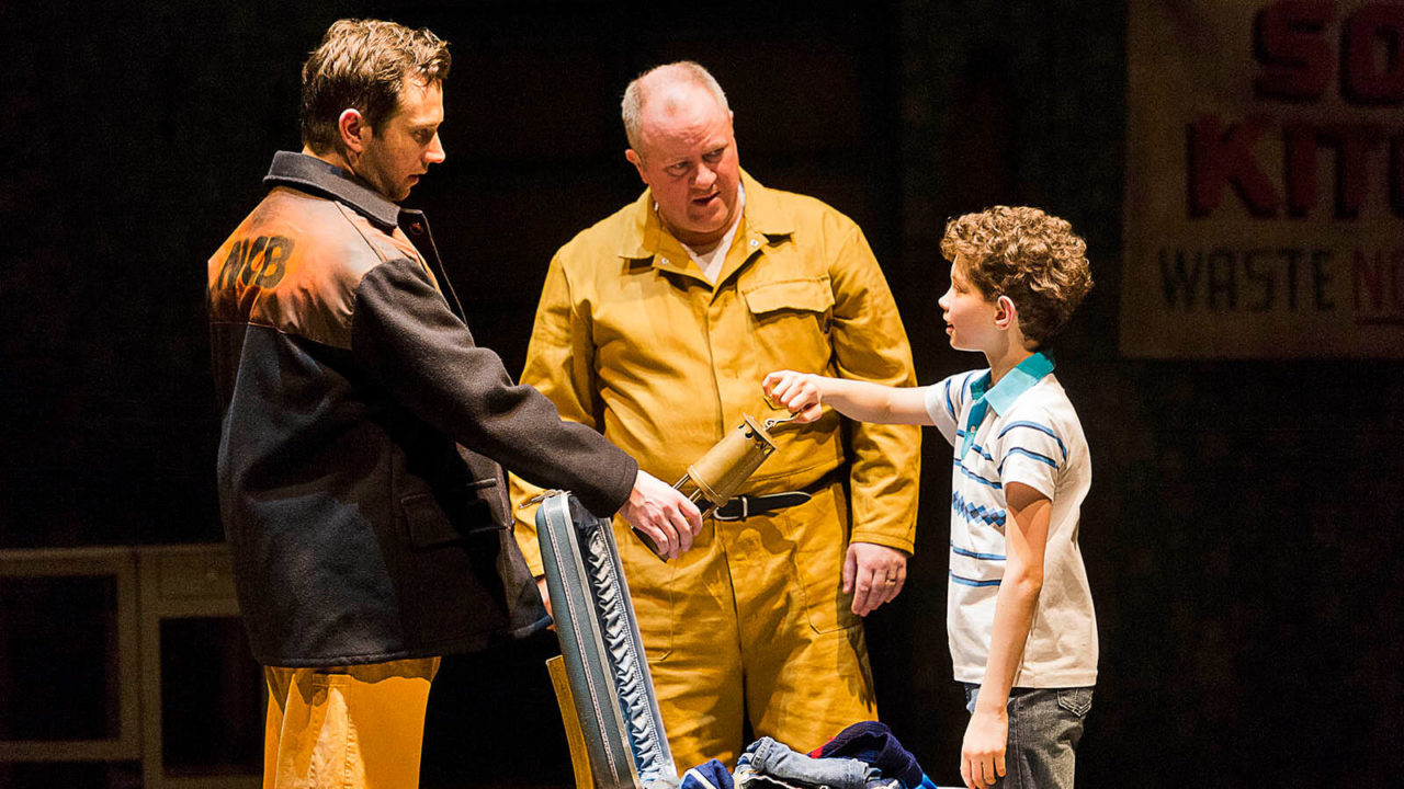 Adam Abbou Billy Elliot Martin Walsh Dad and Scott Garnham Tony Photo by Alastair Muir