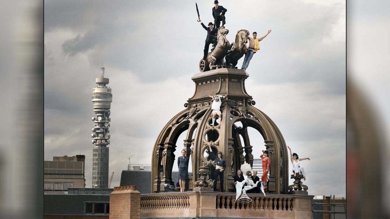 La Soirée production shot on roof top in London