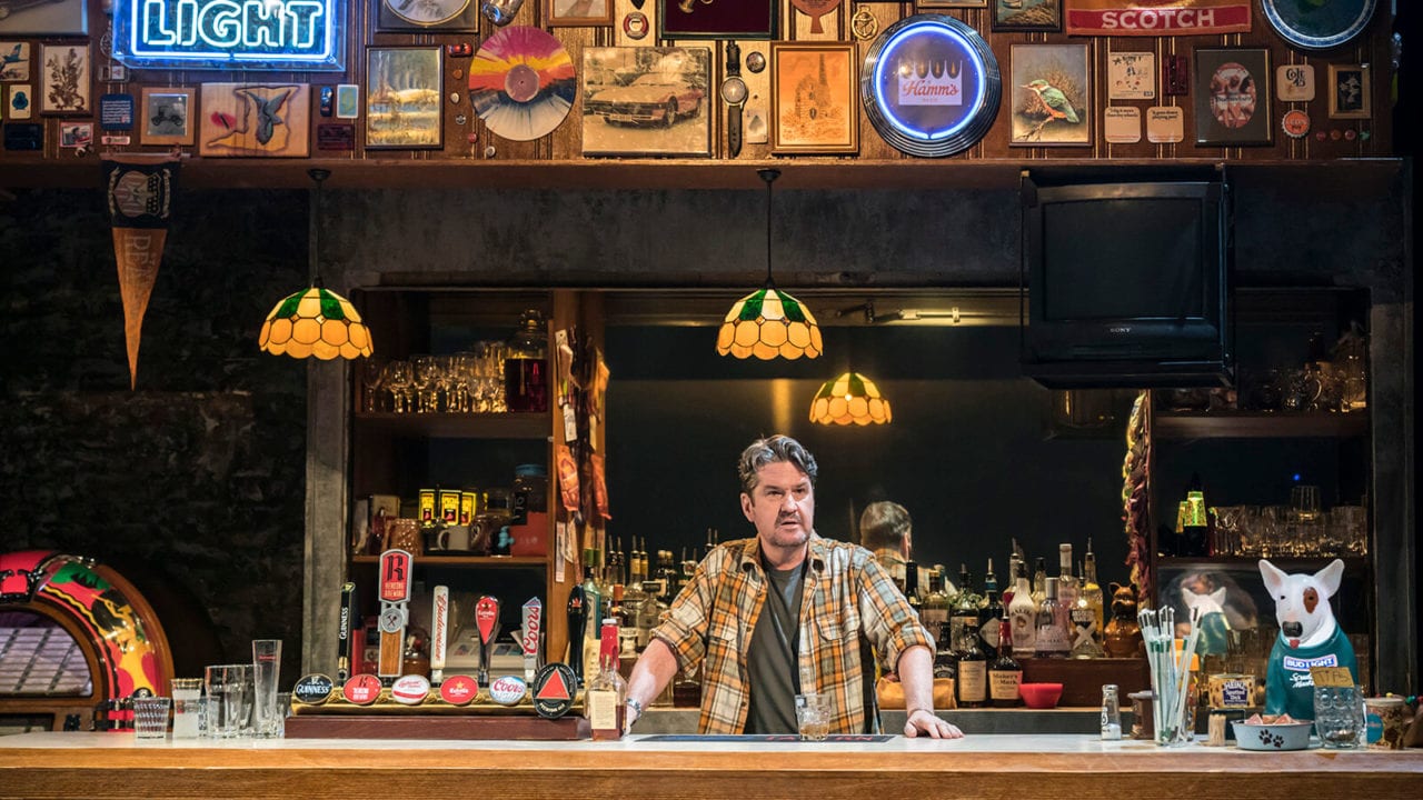 Stuart McQuarrie in Sweat at the Donmar Warehouse. Photo Johan Persson